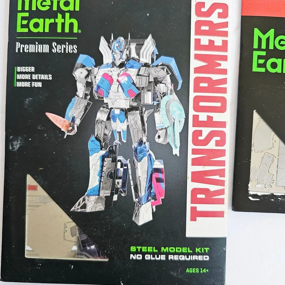 Metal Earth Transformers Optimus Prime Premium & Megatron Steel Model Kit Set